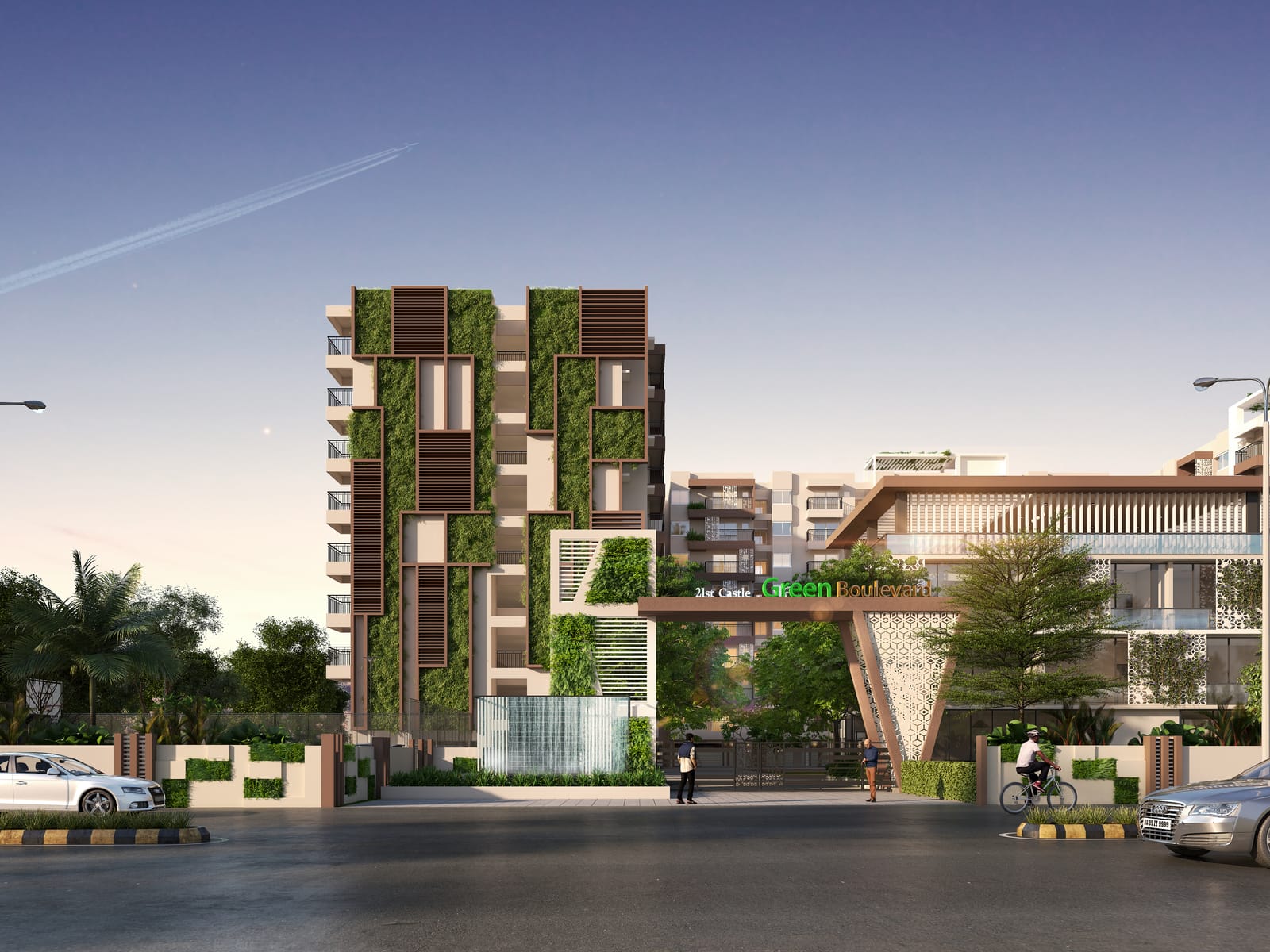 Green Boulevard main entrance day view